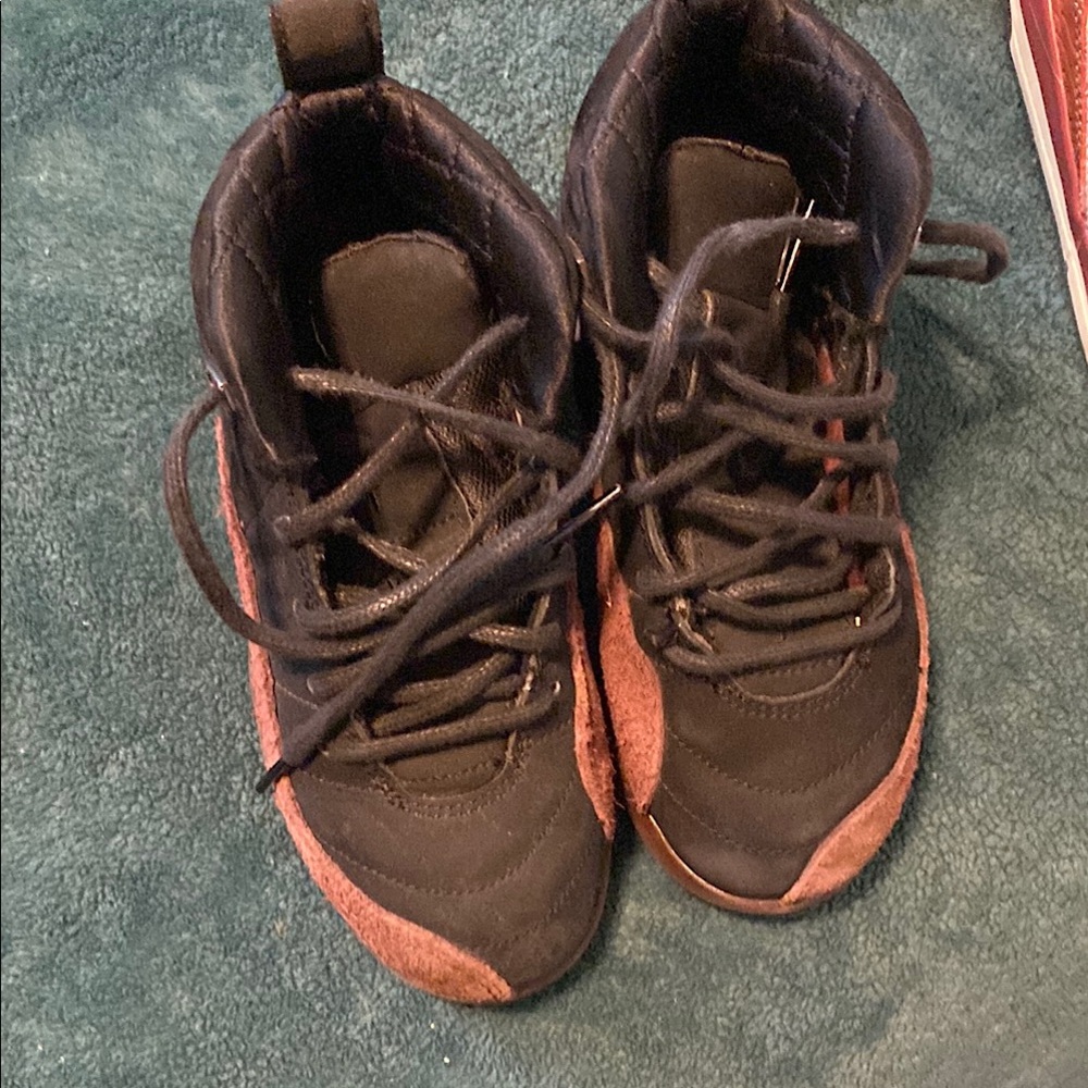 Kids Black and Brown Shoes